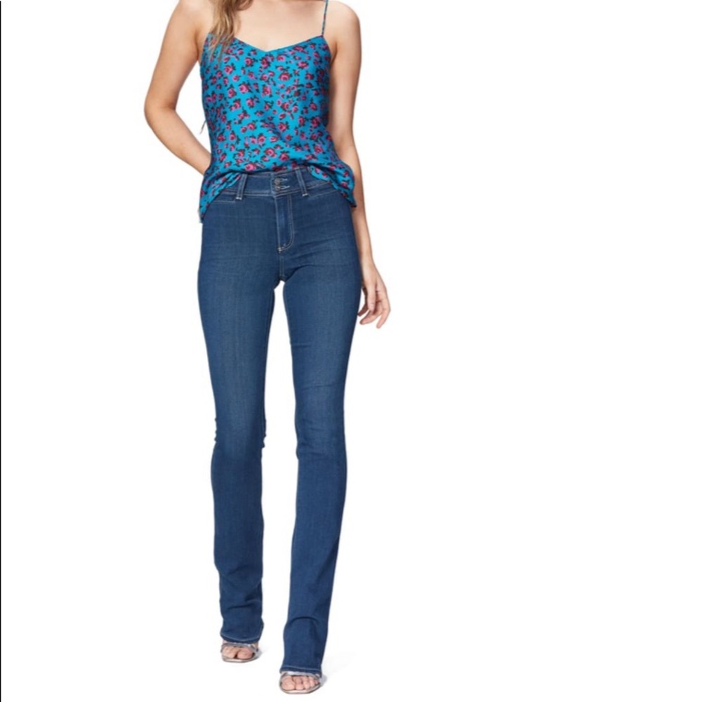 PAIGE Transcend High Waist Manhattan Bootcut Jeans